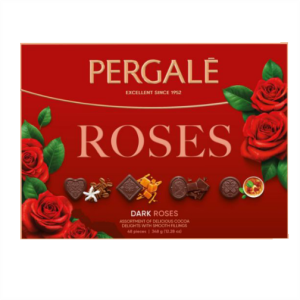 Kompvekiassortii Pergale Dark Roses, 348 g