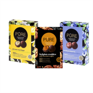 Šokolaadi trühvlid kreemitäidisega, 148 g / 3 sorti