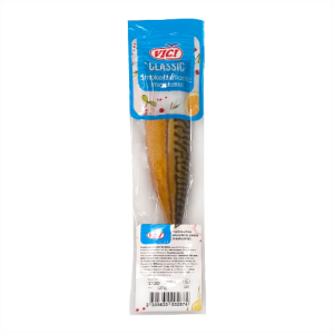 Külmsuitsu skumbria Vici (vaakumis, peata) 1 kg