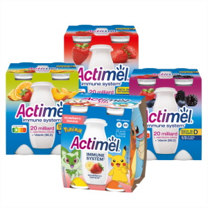 Jogurtijook Actimel, 4 x 100 g / 4 sorti