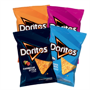 Maisikrõpsud Doritos, 90 g / 4 sorti